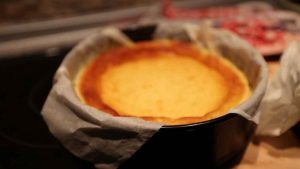 tarta de queso curado de oveja al horno